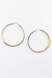 Endless love hoop earrings in Gold